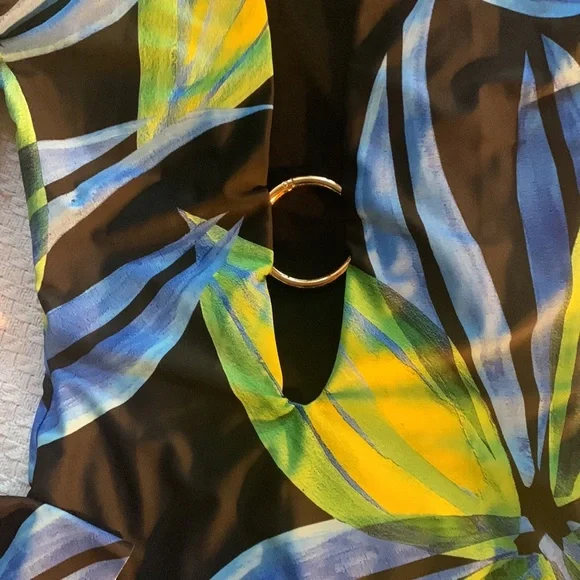 Louisa Ballou x SSENSE exclusive green mesh ring dress